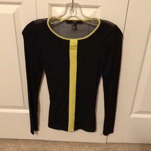 Forever 21 Fitted Tee with Sheer Back Size S